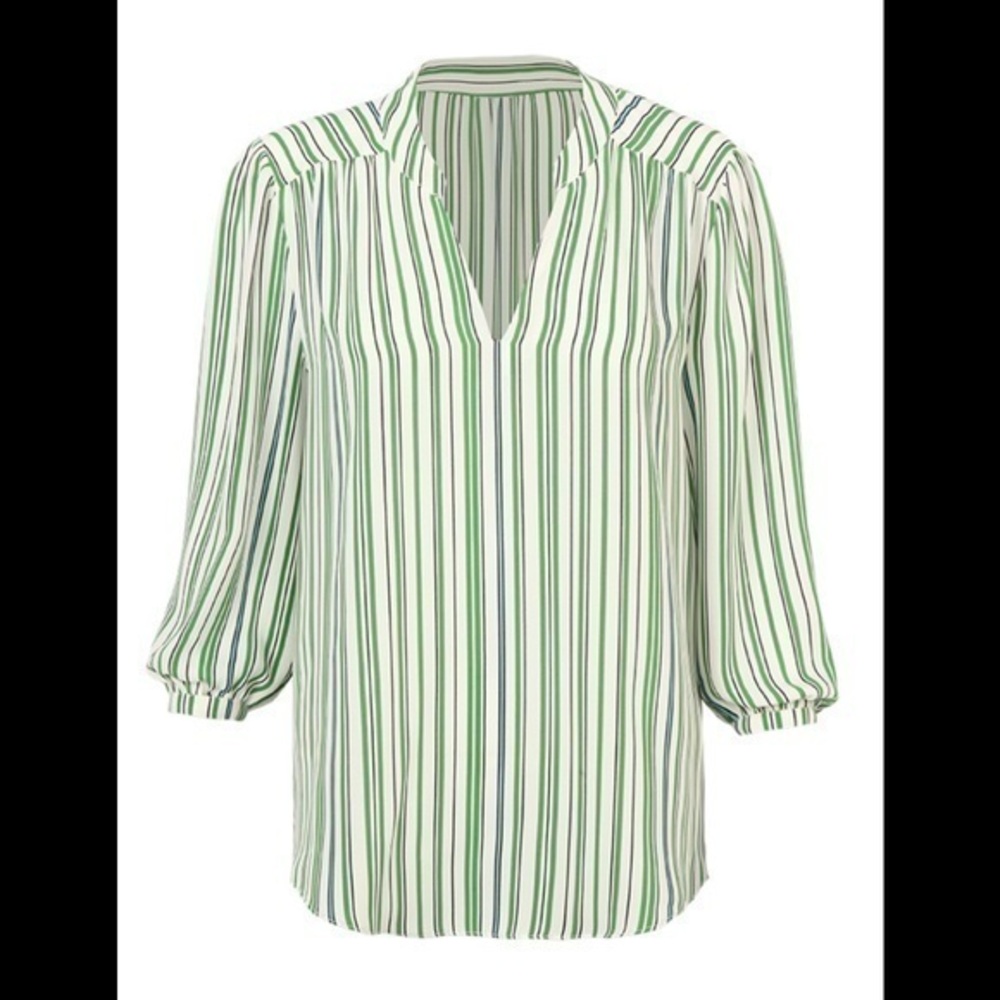 CAbi 5893 Awning Stripe Blouse : Spring '21